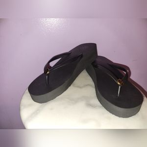 Tory Burch wedge flip-flops